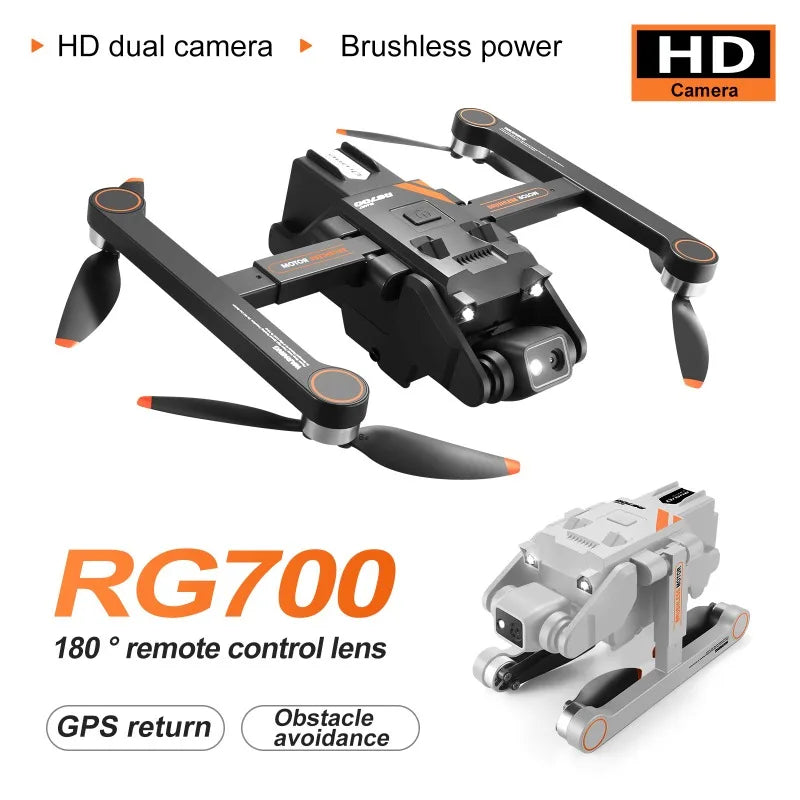 2025 RG700 PRO RC Drone Obstacle Avoidance d 4K Dual Camera