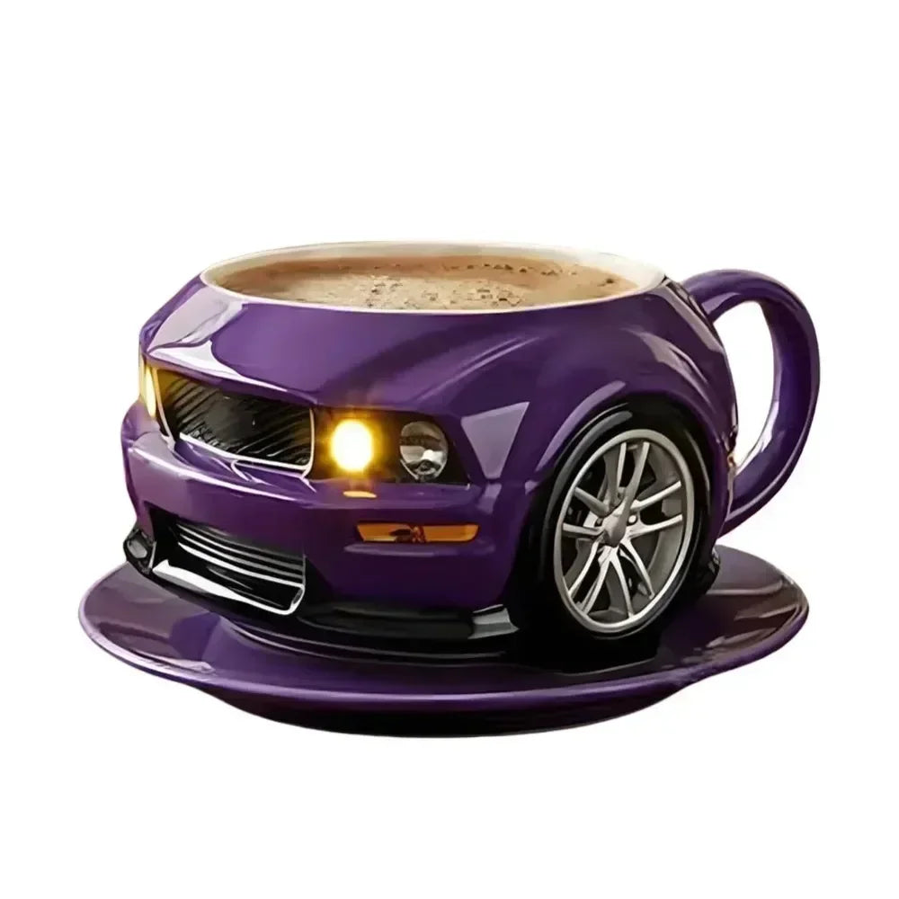 Fun Durable Car Shaped Coffee Cup Handcrafted Stainless Steel