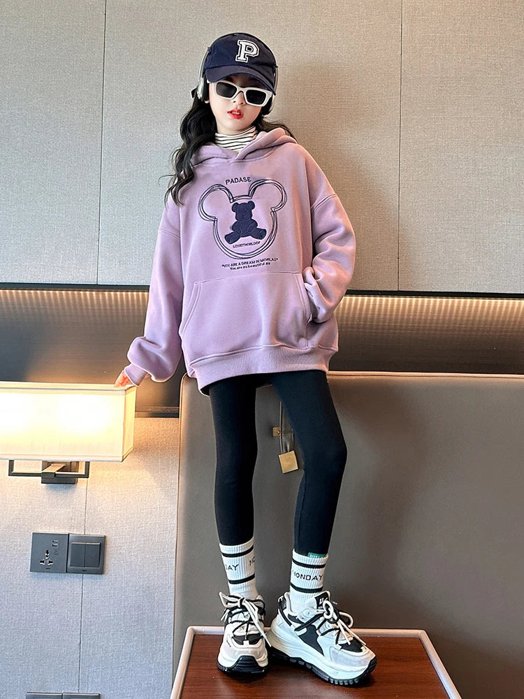 Girl hoodie Fashion Trends Cartoon printed