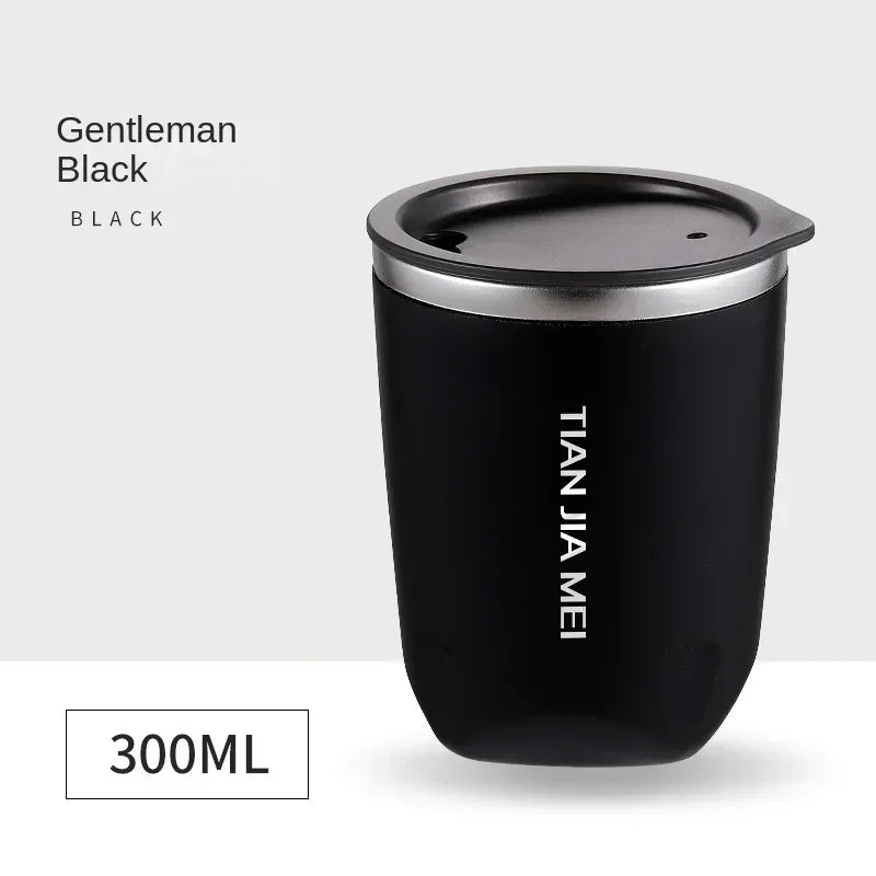 300ml 304 Stainless Steel Mug With Lid Insulated