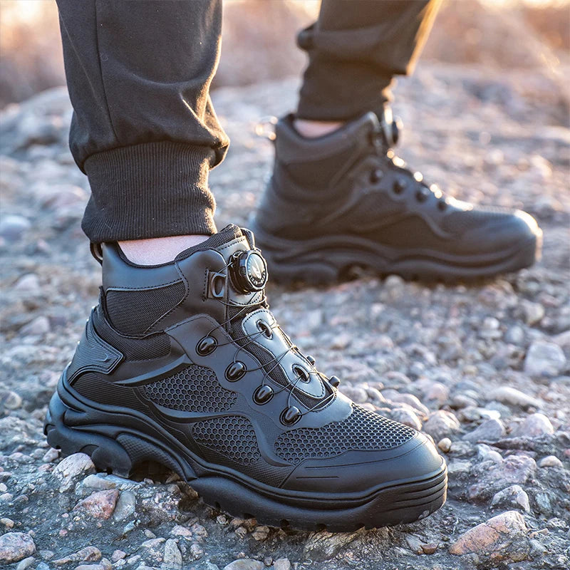 High-Top Work Boots Steel Toe