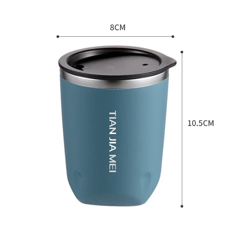 300ml 304 Stainless Steel Mug With Lid Insulated
