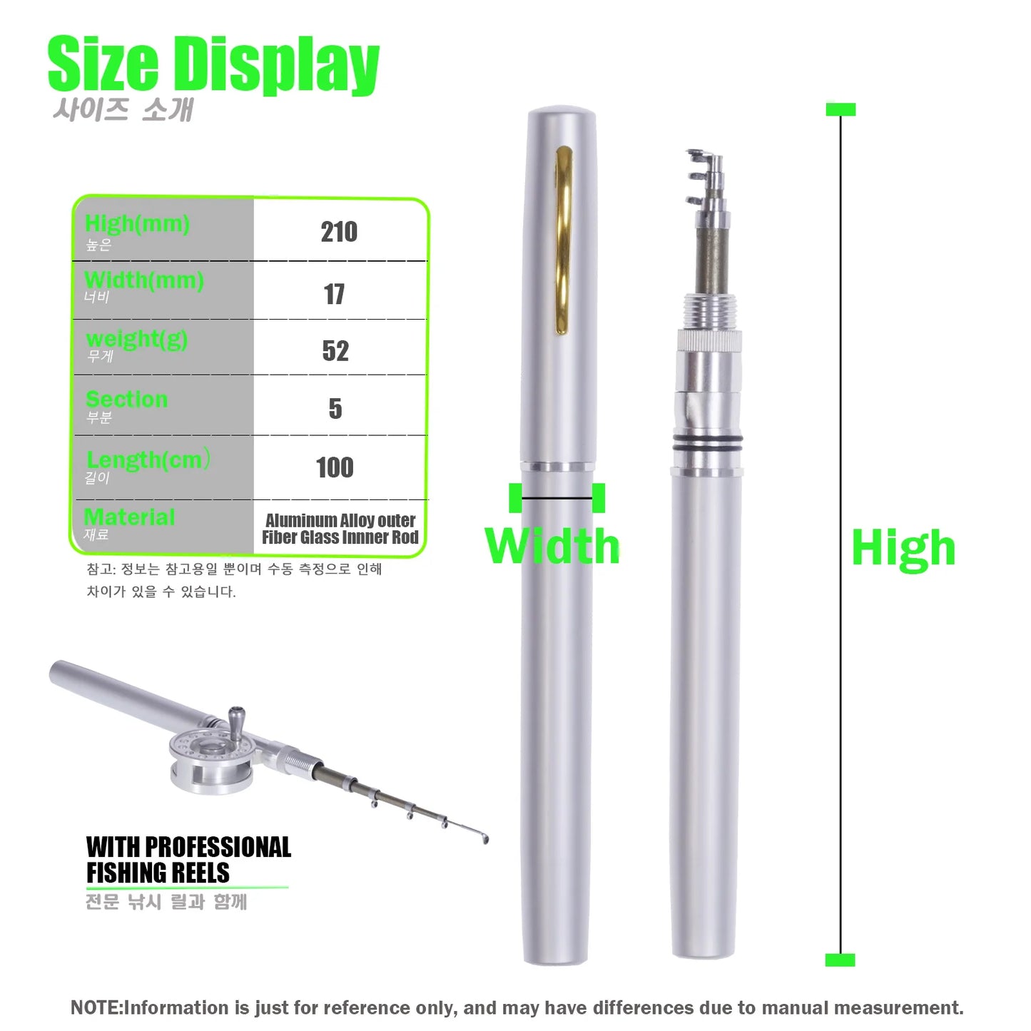Telescopic Mini Ice Fishing Rod And Reel Combo