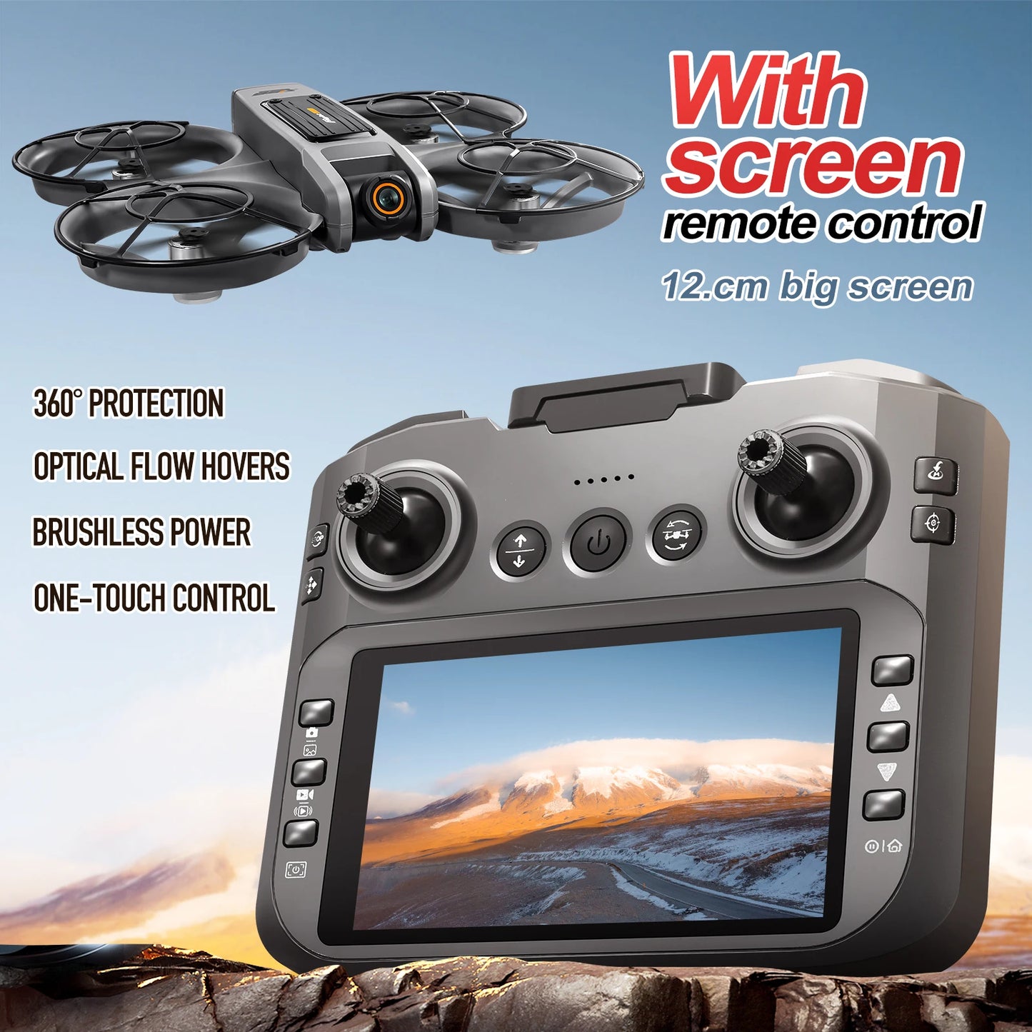 2025 New S156 Large Screen Control One Click Takeoff Ultra Stable