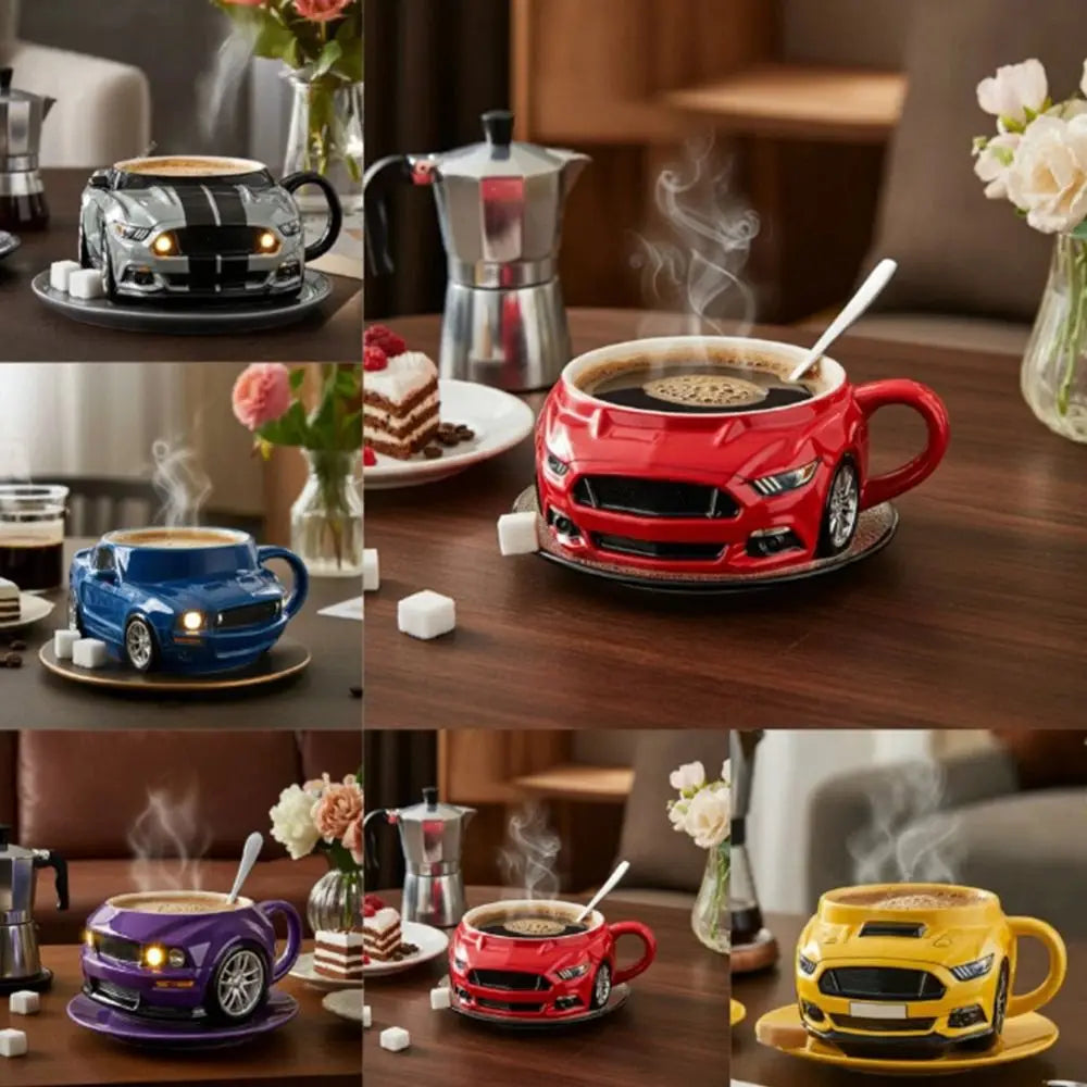 Fun Durable Car Shaped Coffee Cup Handcrafted Stainless Steel