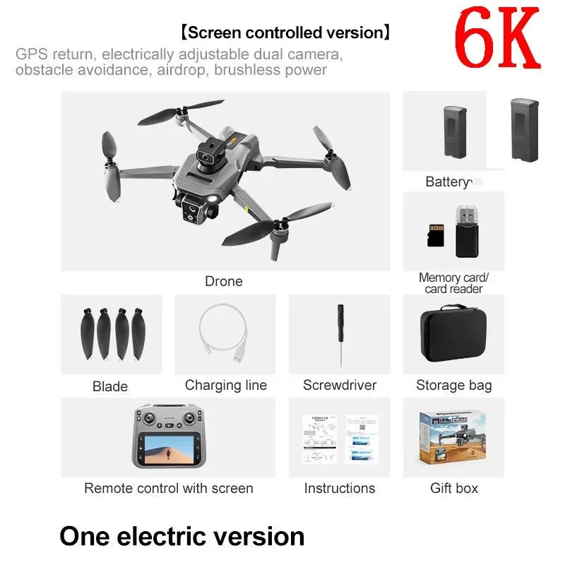 Large Screen Drone 4.5-Inch Screen 360° All-Round Laser