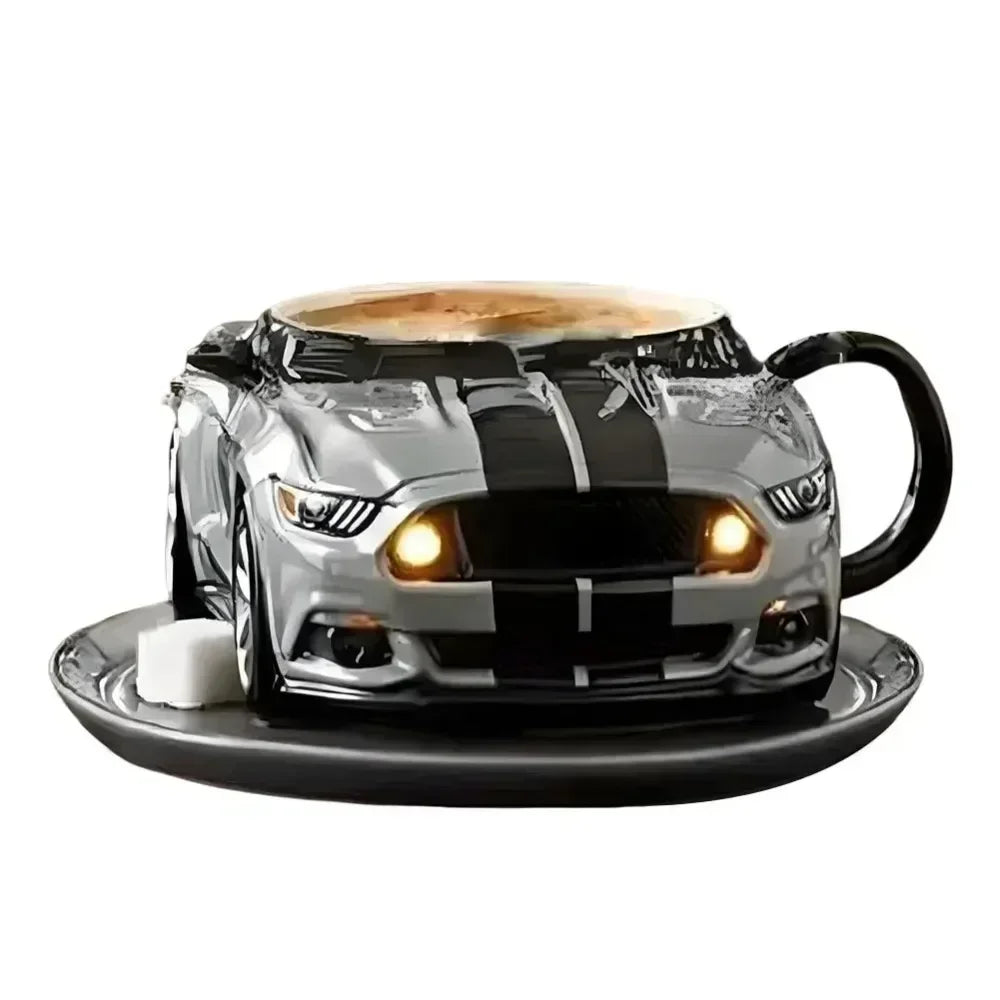 Fun Durable Car Shaped Coffee Cup Handcrafted Stainless Steel