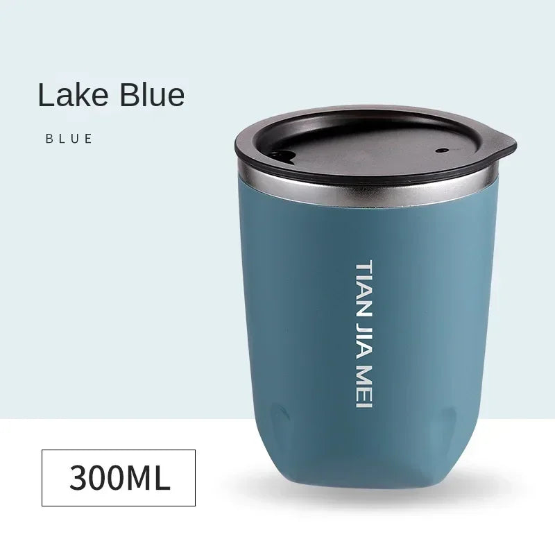 300ml 304 Stainless Steel Mug With Lid Insulated