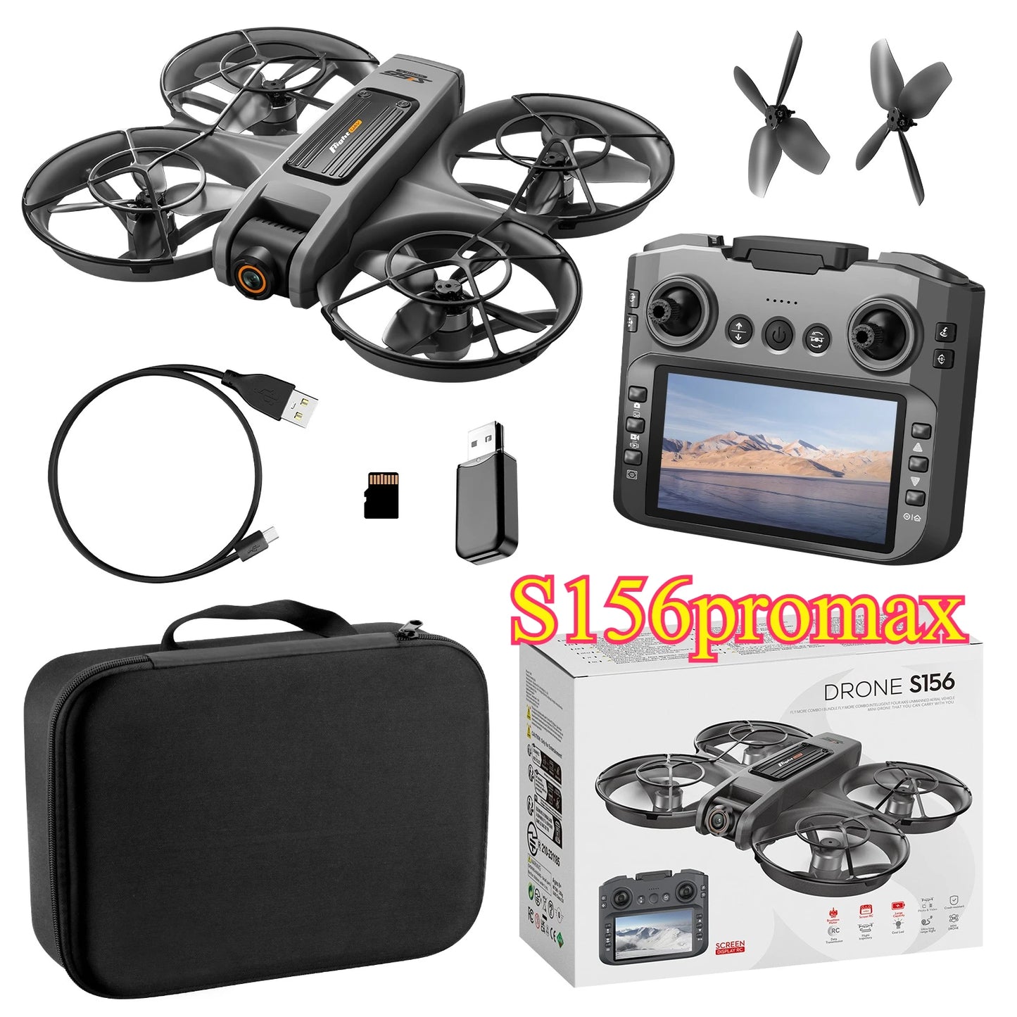 2025 New S156 Large Screen Control One Click Takeoff Ultra Stable
