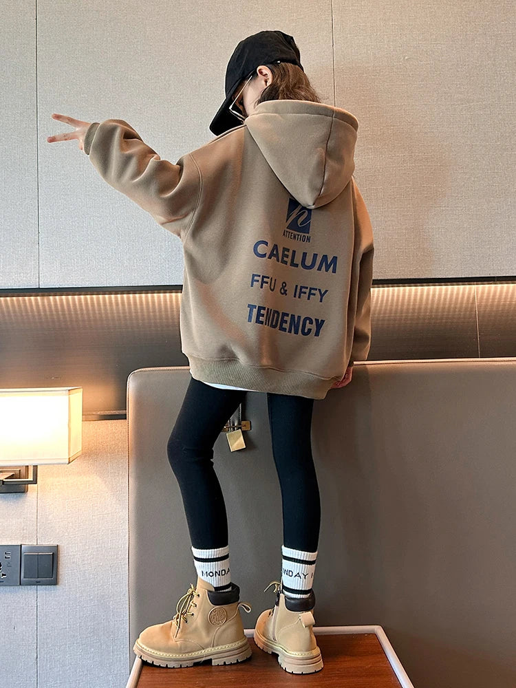 Girl hoodie Fashion Trends Cartoon printed