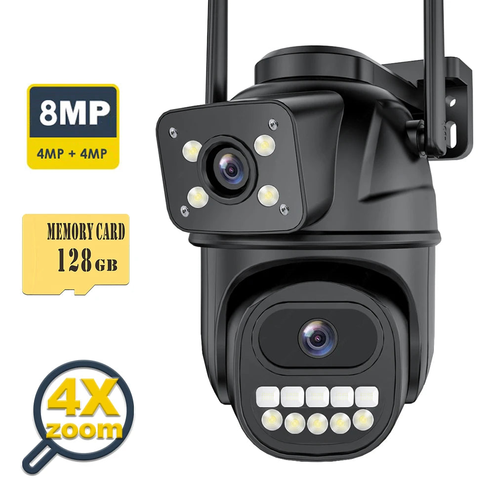 12MP 6K Outdoor WIFI CCTV 8MP Surveillance Cam
