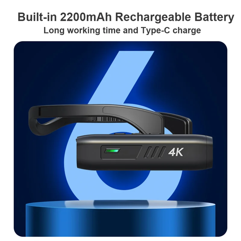 New 4K 30FPS Head Mounted Camera