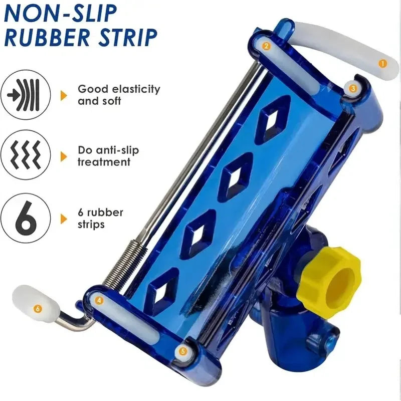 2-piece stainless steel rod holder, 360° adjustable