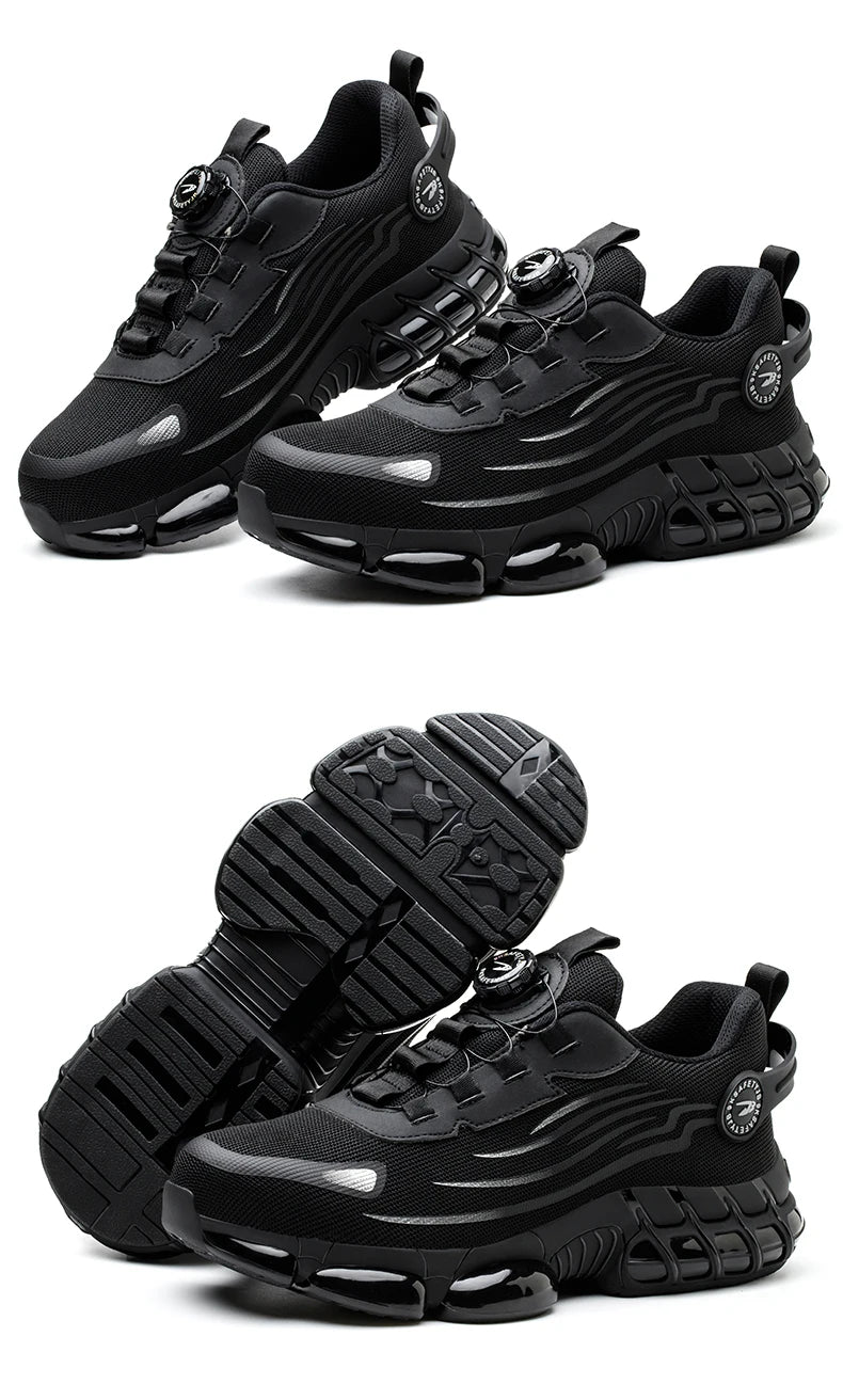 Soft sole comfortable anti-smash anti-puncture safety shoe