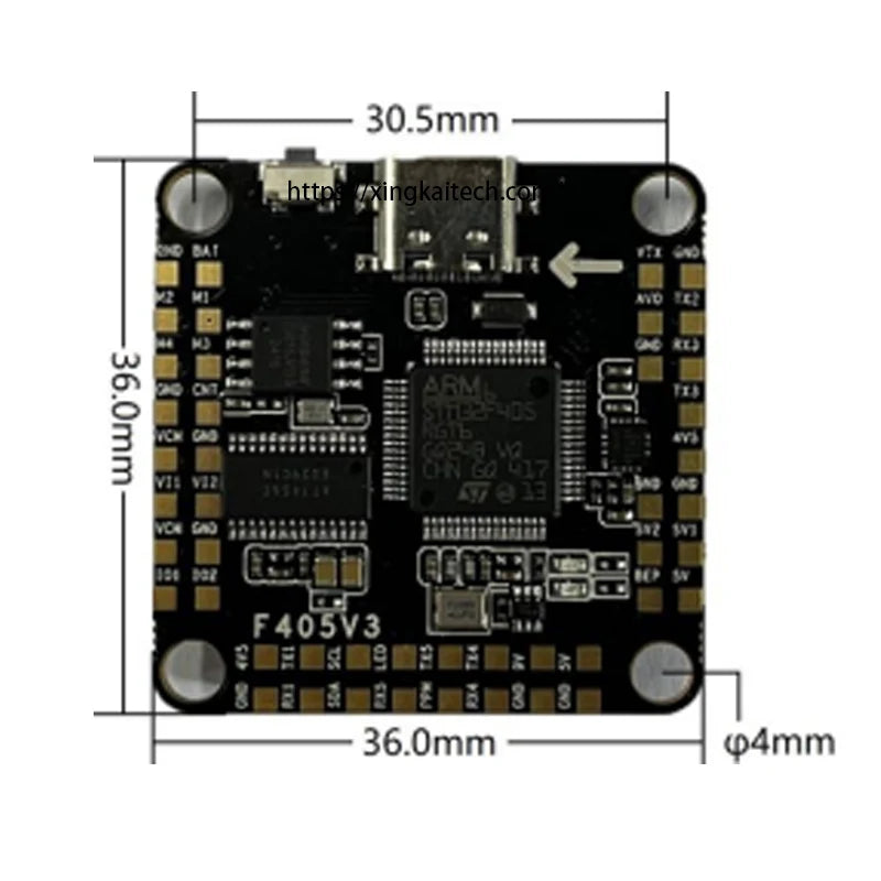 Drone F405 V3 3-6S 30X30 FC&BLHELIS 50A Flight Controller