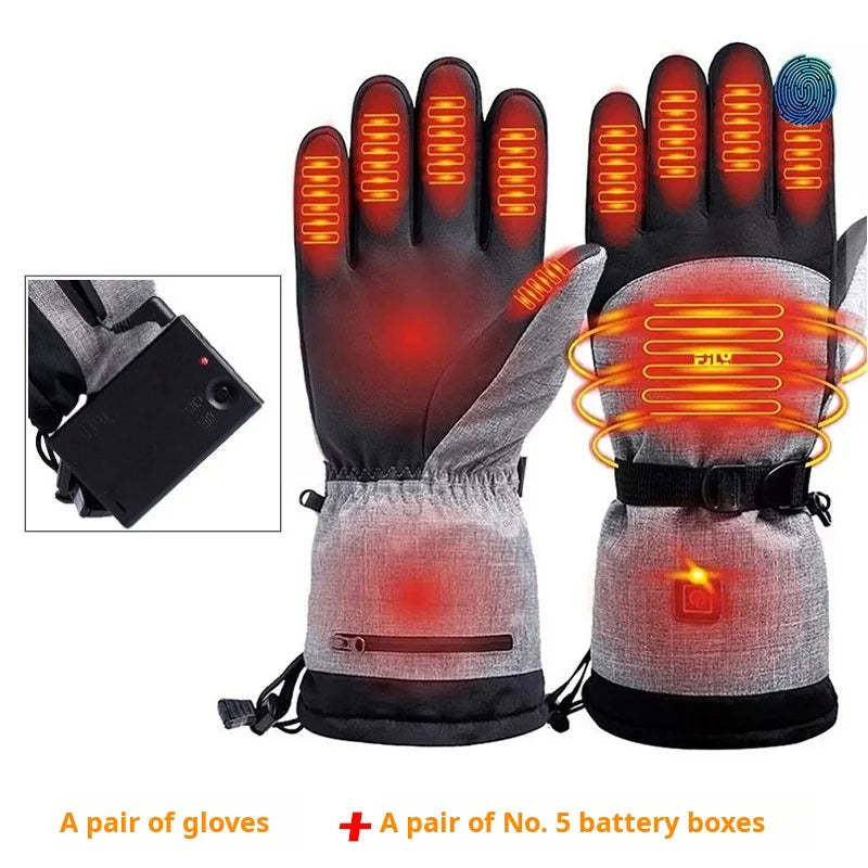 Rechargeable Heated Gloves With Touch screen