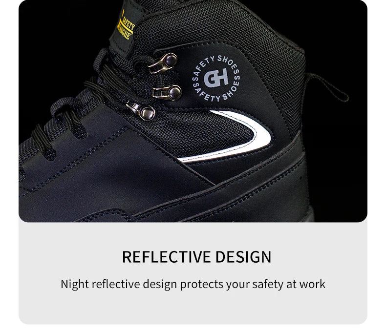 Men's Waterproof Steel Toe Work Boots