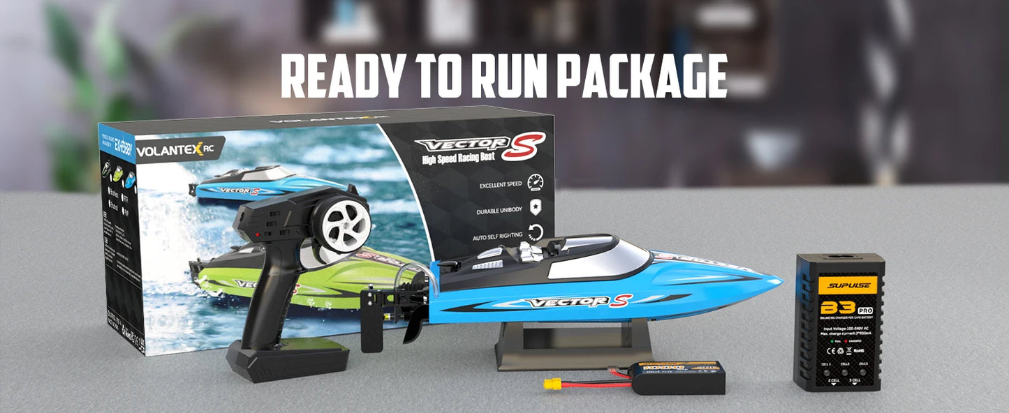VOLANTEXRC RC Boat 48kmh Brushless With 1 Battery