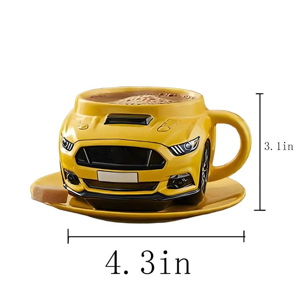 Fun Durable Car Shaped Coffee Cup Handcrafted Stainless Steel
