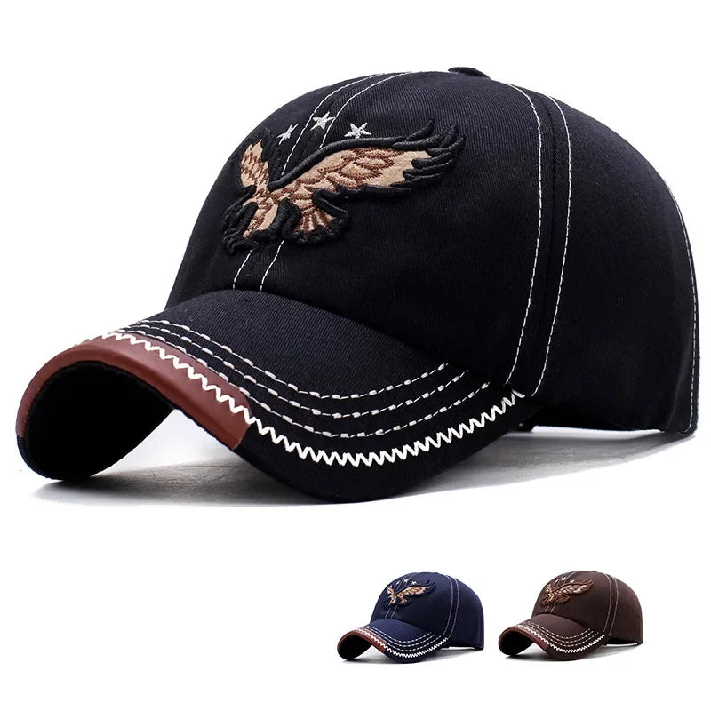 Baseball Cap Eagle Embossed