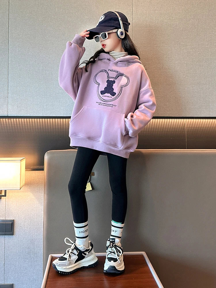 Girl hoodie Fashion Trends Cartoon printed