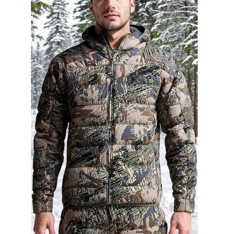 Men's Kelvin Light down winter camo jacket