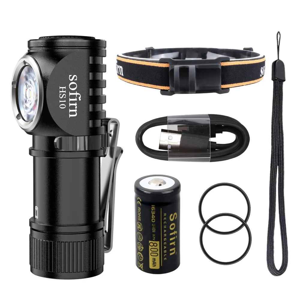Sofirn HS10 USB C Rechargeable Mini Headlamp 1100lmn with Magnet