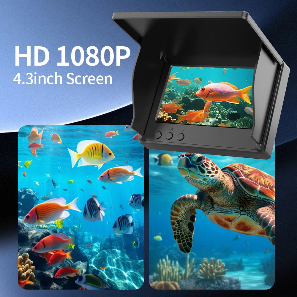 Portable Depth Finder1080P 4.3 Inch LCD Fish Finder