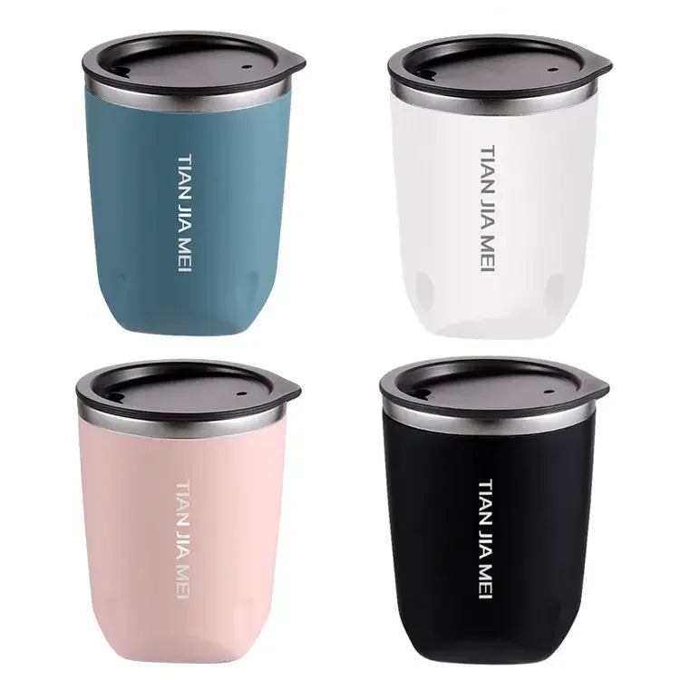 300ml 304 Stainless Steel Mug With Lid Insulated