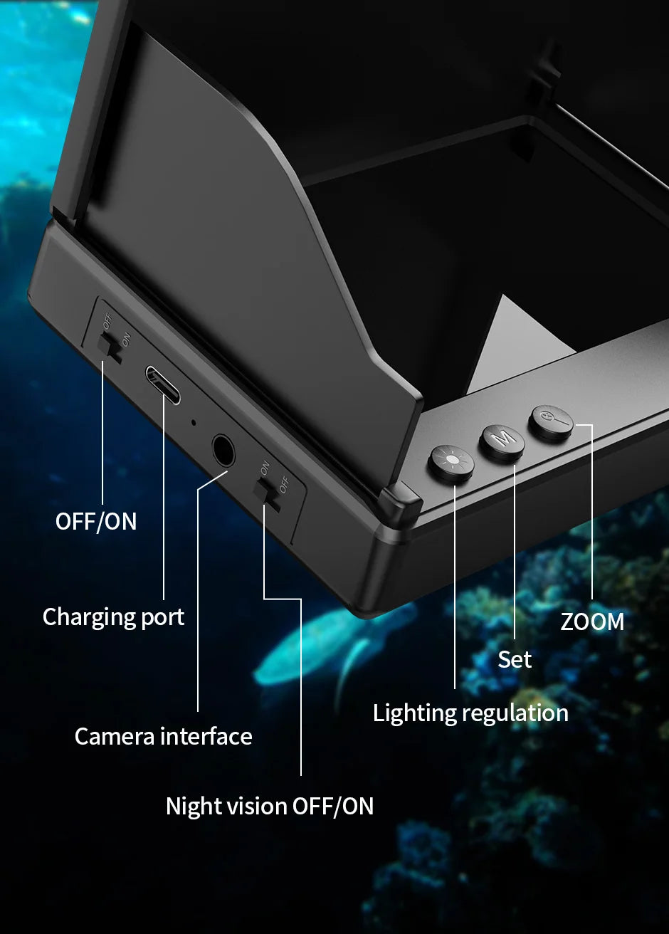 Portable Depth Finder1080P 4.3 Inch LCD Fish Finder
