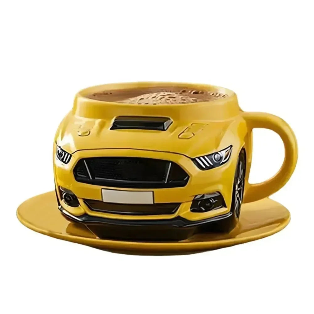 Fun Durable Car Shaped Coffee Cup Handcrafted Stainless Steel