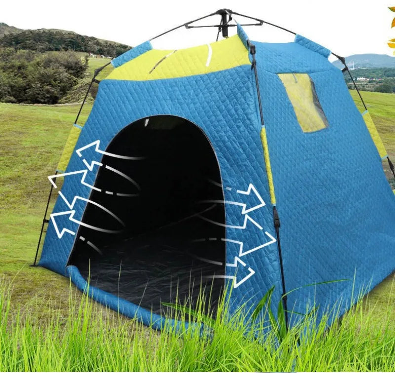 Outdoor Tent 3-4 People Windproof Ice Fishing