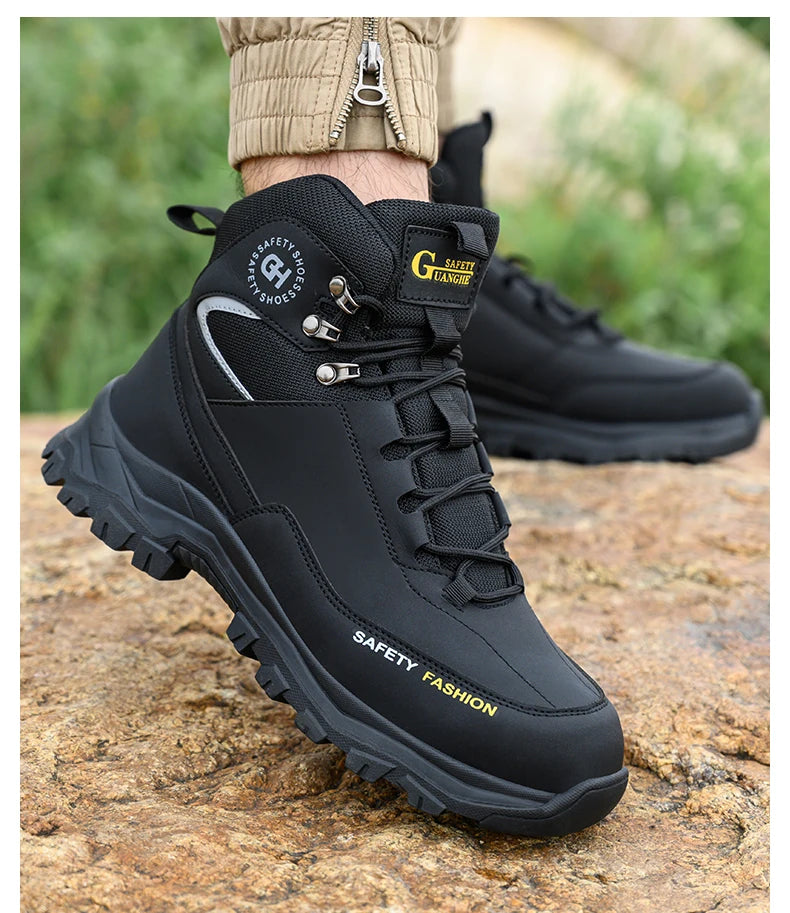 Men's Waterproof Steel Toe Work Boots
