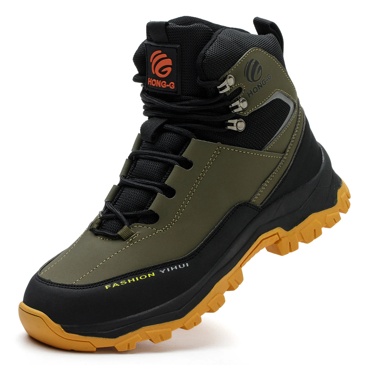 Men's Waterproof Steel Toe Work Boots