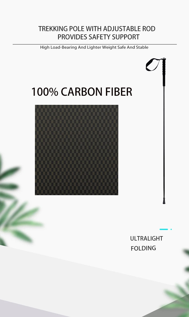 115g Carbon Fiber Folding Trekking Pole