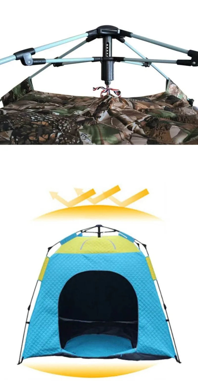 Outdoor Tent 3-4 People Windproof Ice Fishing