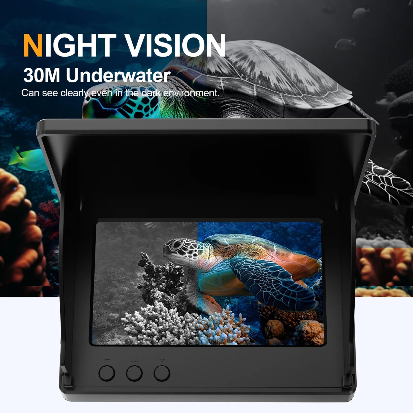 Portable Depth Finder1080P 4.3 Inch LCD Fish Finder