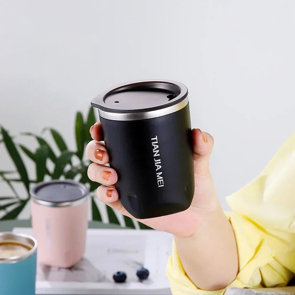 300ml 304 Stainless Steel Mug With Lid Insulated