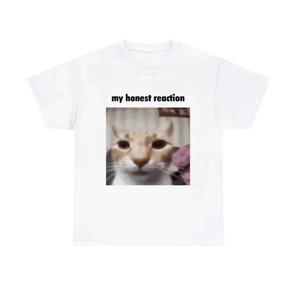 My Honest Reaction T-shirts Funny Cat