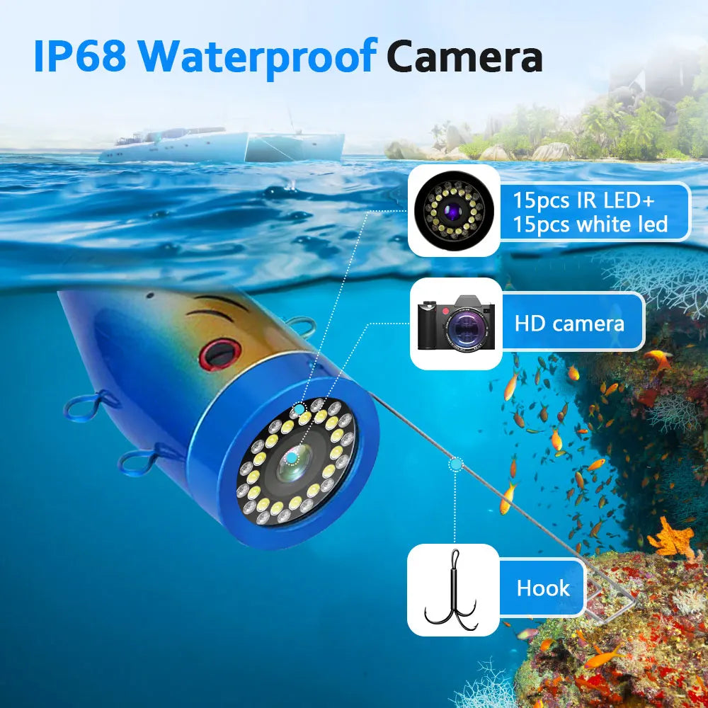 Fish Finder Underwater Fishing Camera 30LEDs