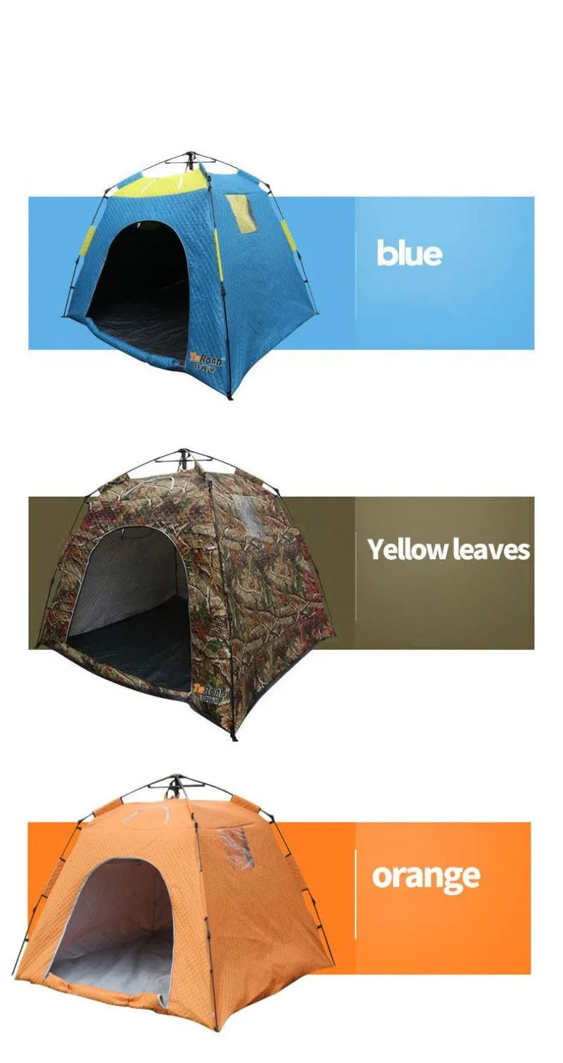 Outdoor Tent 3-4 People Windproof Ice Fishing