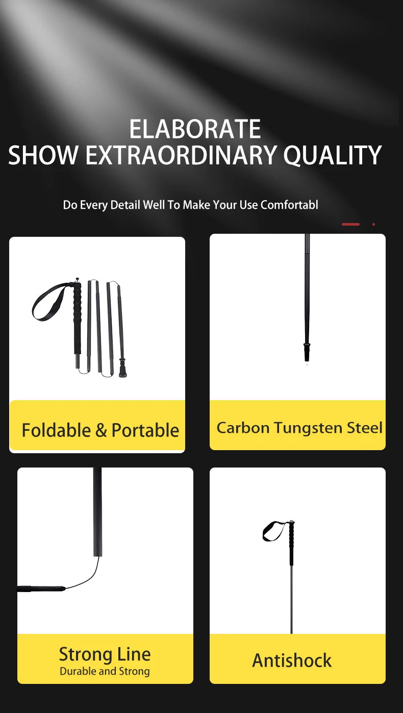 Carbon Fiber Trekking Pole 5-Section