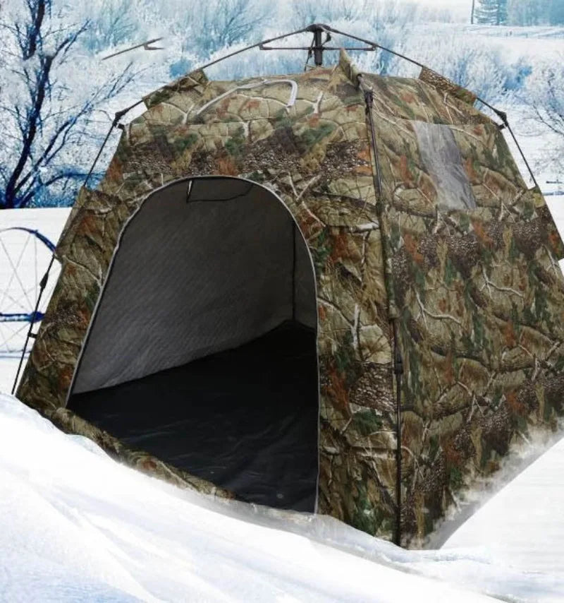 Outdoor Tent 3-4 People Windproof Ice Fishing