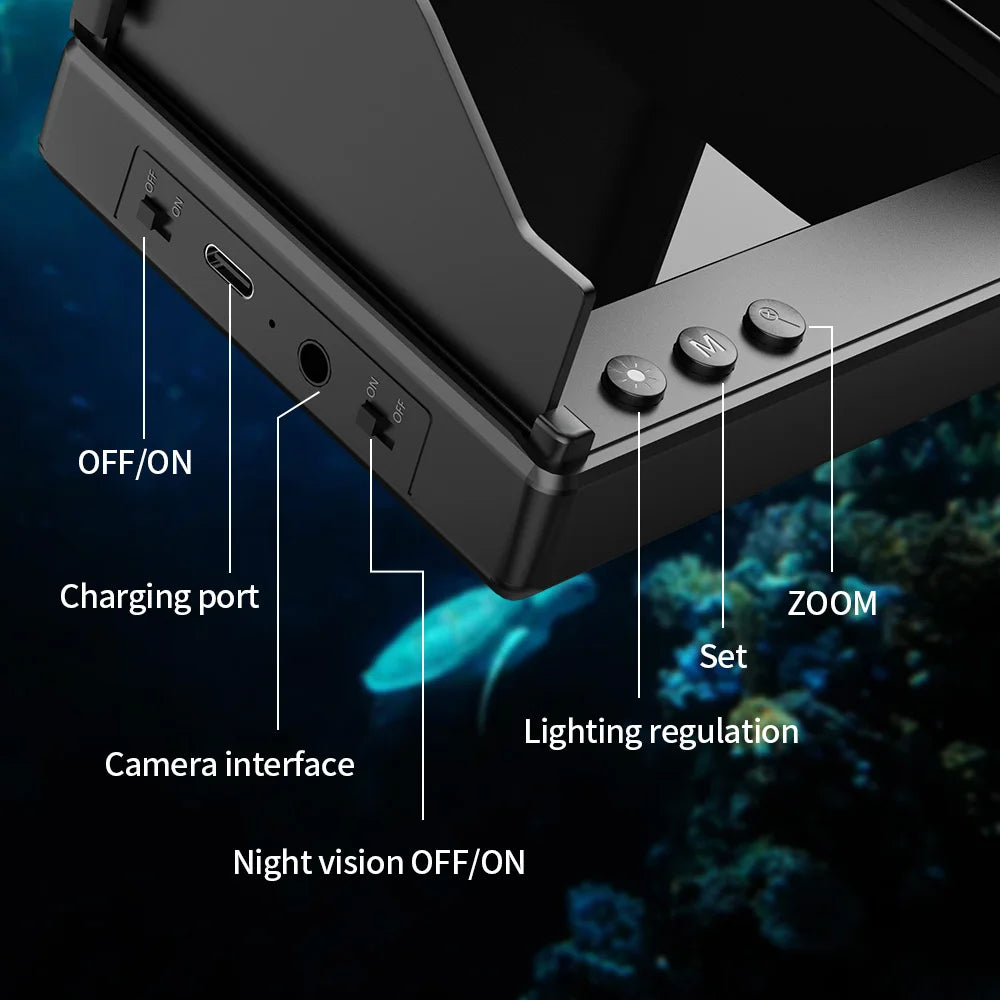 Portable Depth Finder1080P 4.3 Inch LCD Fish Finder