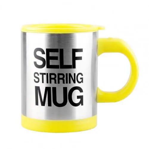 Mug 400ml Self Stirring Stainless Steel with Lid