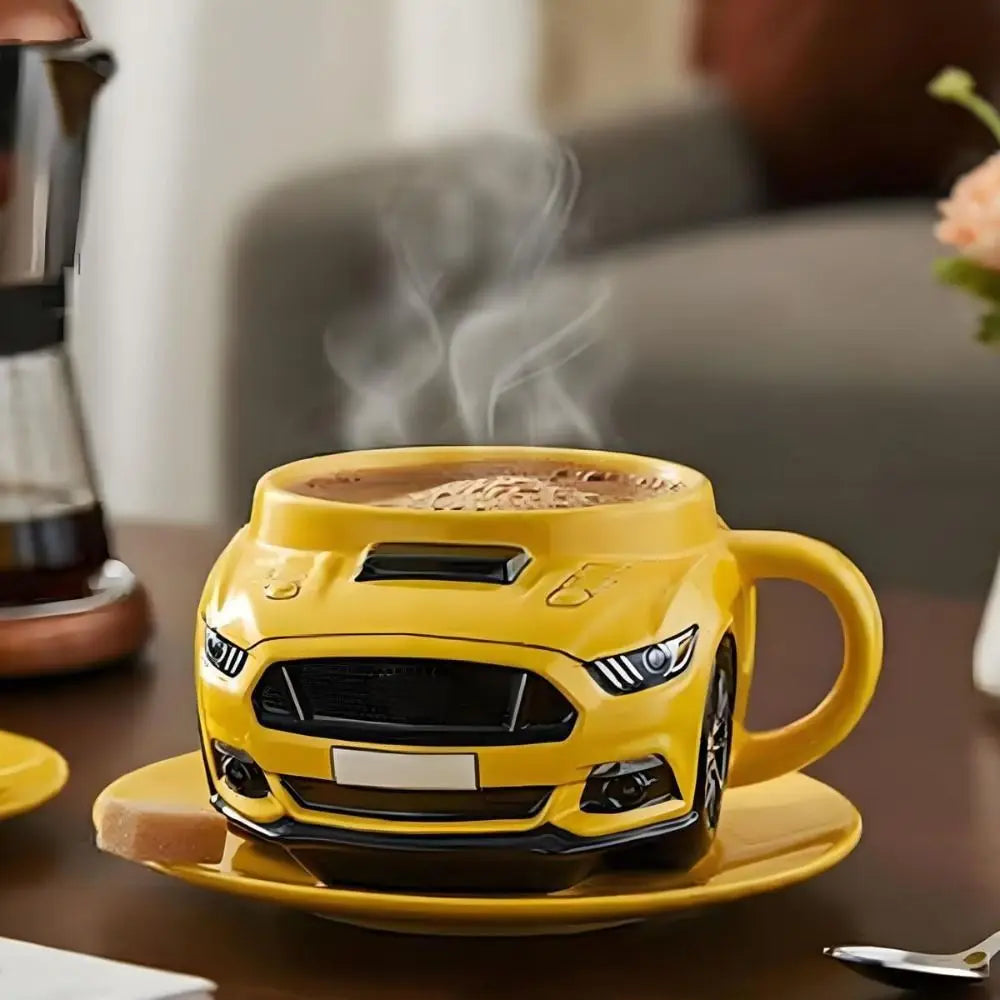 Fun Durable Car Shaped Coffee Cup Handcrafted Stainless Steel