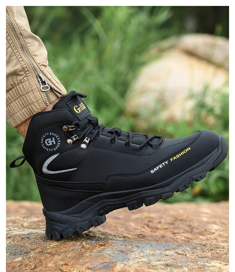 Men's Waterproof Steel Toe Work Boots