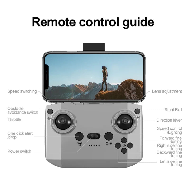 RC 6/8K Drone Dual Camera Obstacle Avoidance