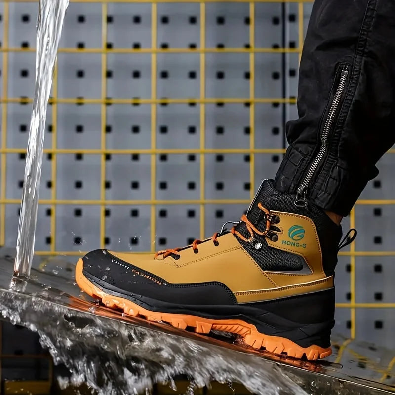Men's Waterproof Steel Toe Work Boots
