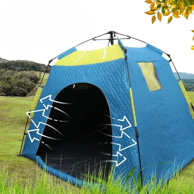 Outdoor Tent 3-4 People Windproof Ice Fishing